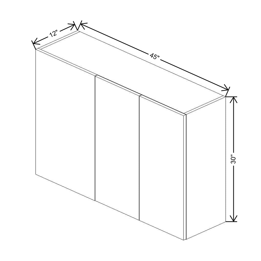 CNC Luxor 5-Piece White 45 To 48" W X 30" H Blind Wall Cabinet