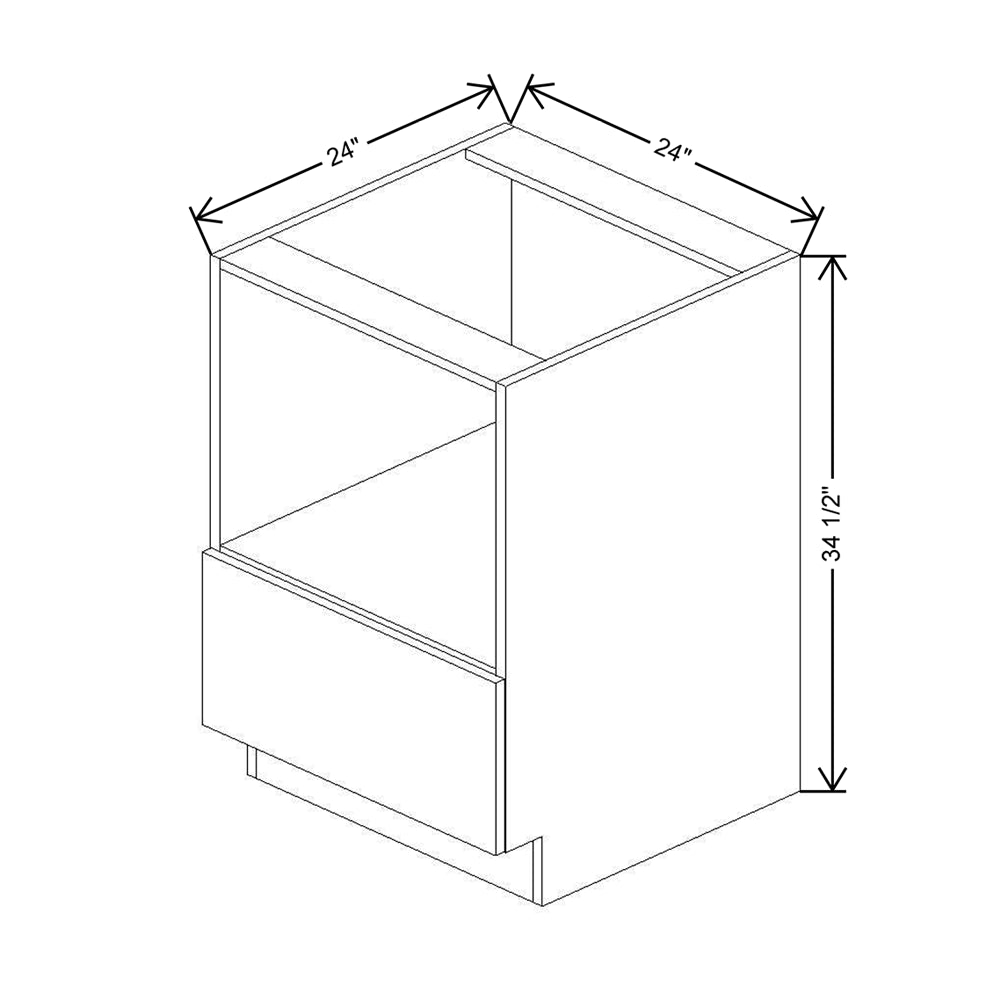 CNC Concord Elegant Ocean 24" W Microwave Base Cabinet