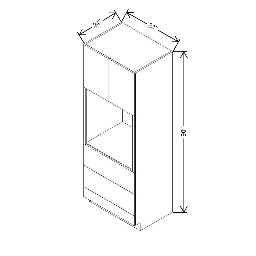 CNC Classic Milano Sunset 33" W X 90" H Oven Cabinet