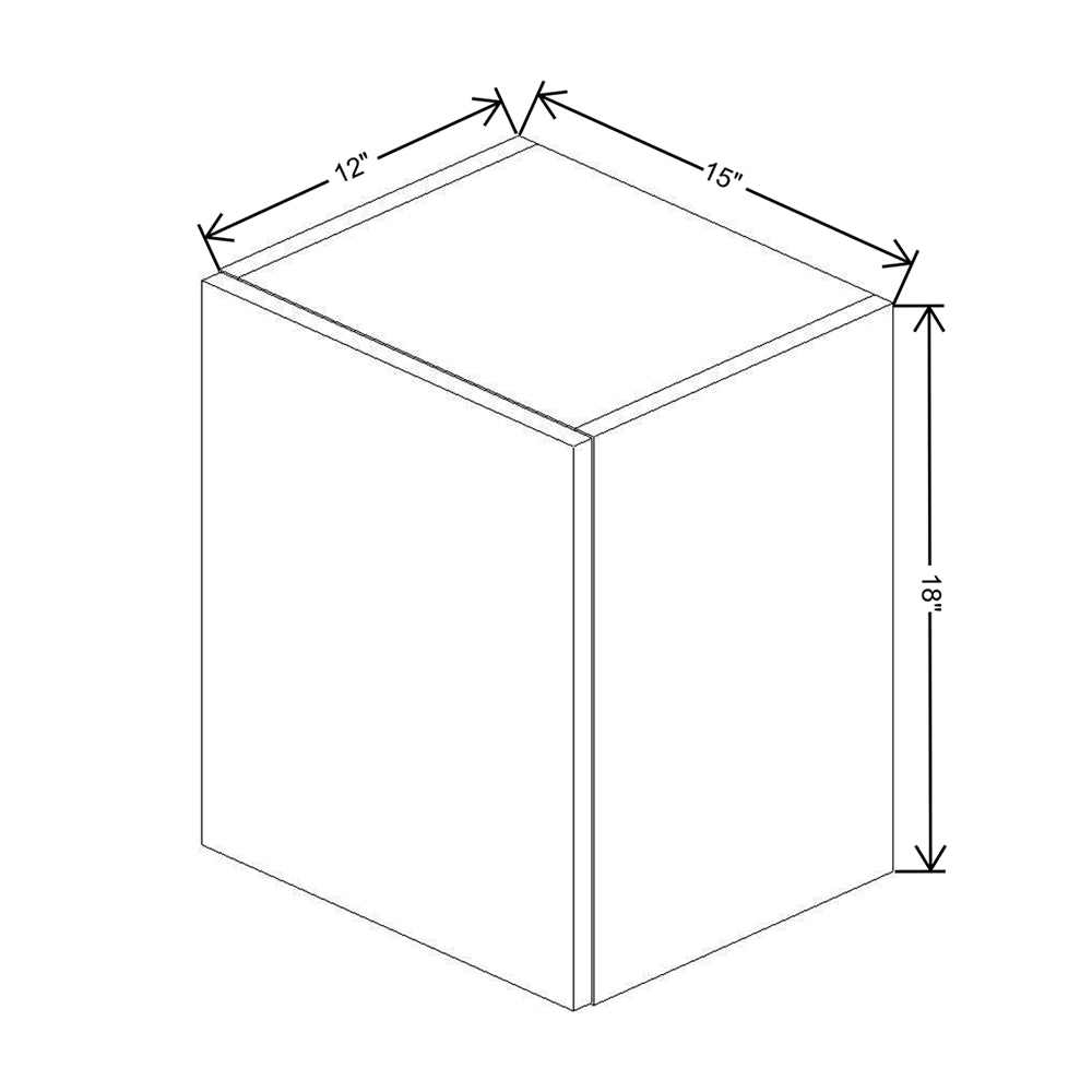 CNC Classic Broadway Almond 15" W X 18" H Single Door Wall Cabinet