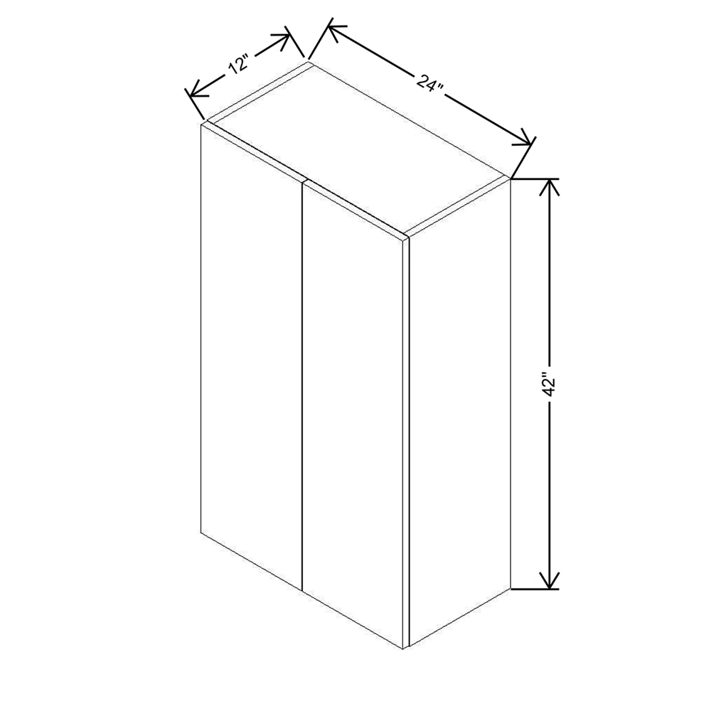 CNC Classic Broadway Cobalt 24" W X 42" H Double Door Wall Cabinet