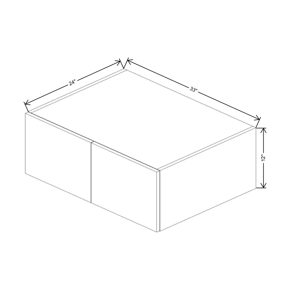 CNC Classic Milano Mirage 12" W X 30" H Single Door Wall Cabinet