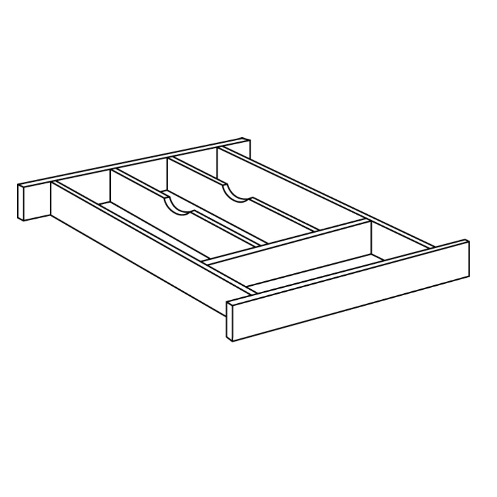 CNC Concord Park Ave Ocean 14" W Wooden Cutlery Divider