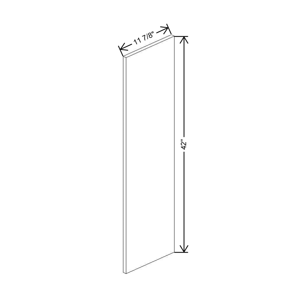 CNC Classic Broadway Almond 12" W X 42" H Decorative End