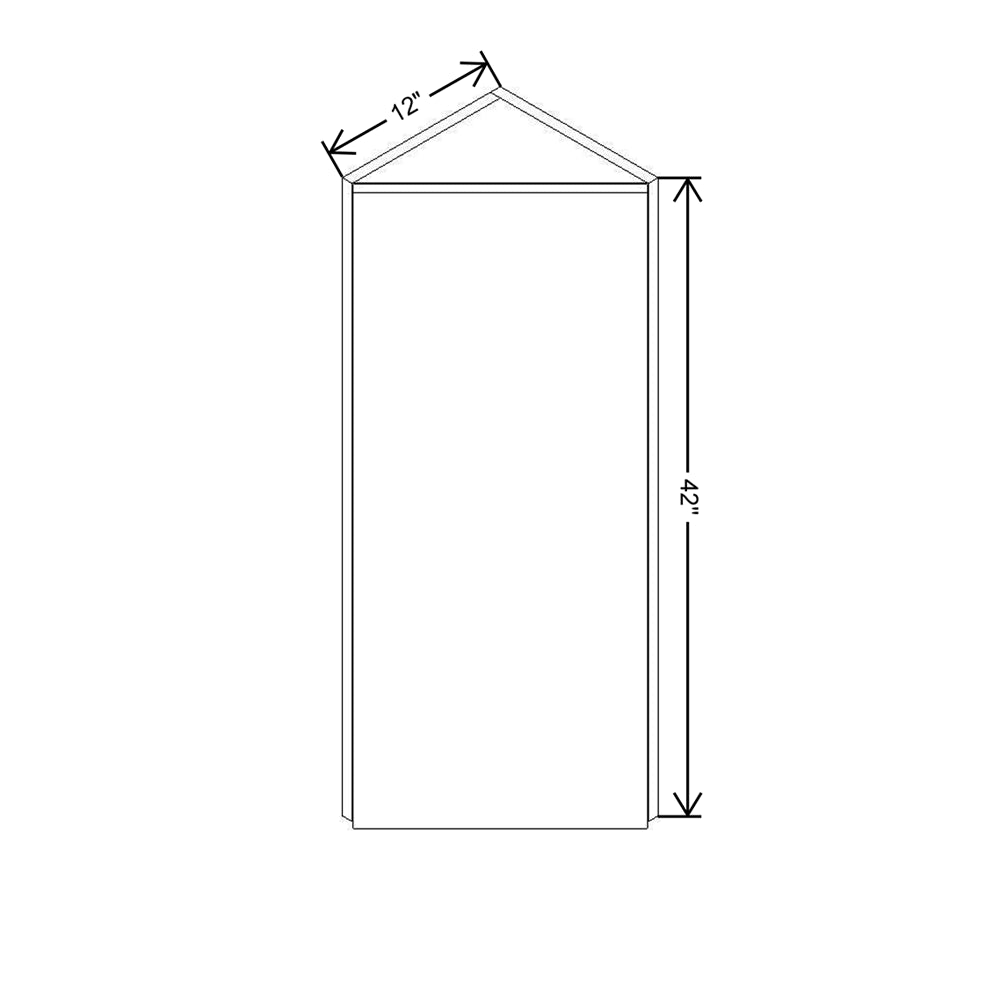 CNC Classic Milano Sunset 36" W X 24" H X 24" D Double Door Wall Cabinet