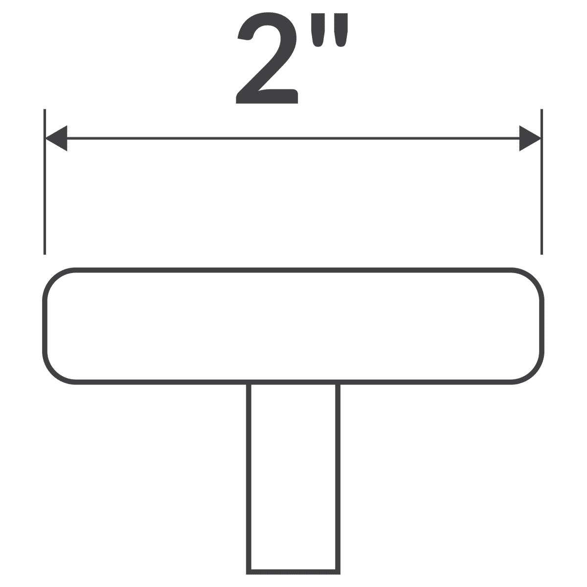 2" Door Pull LDH-2G Gold