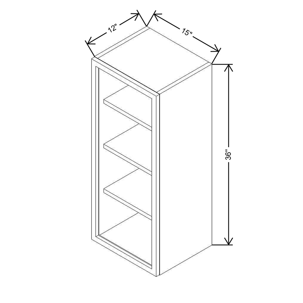 CNC Classic Milano Sunset 39" W X 18" H Double Door Wall Cabinet