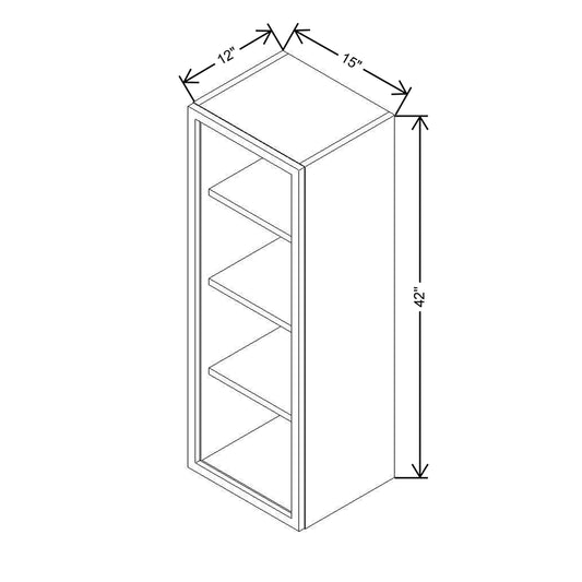 CNC Classic Milano Sunset 39" W X 30" H Double Door Wall Cabinet