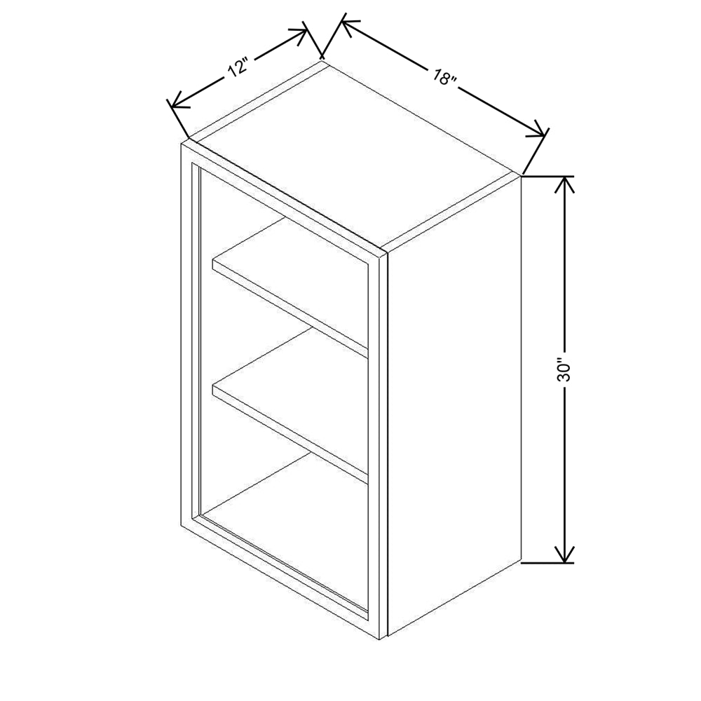 CNC Classic Milano Sunset 39" W X 12" H Double Door Wall Cabinet