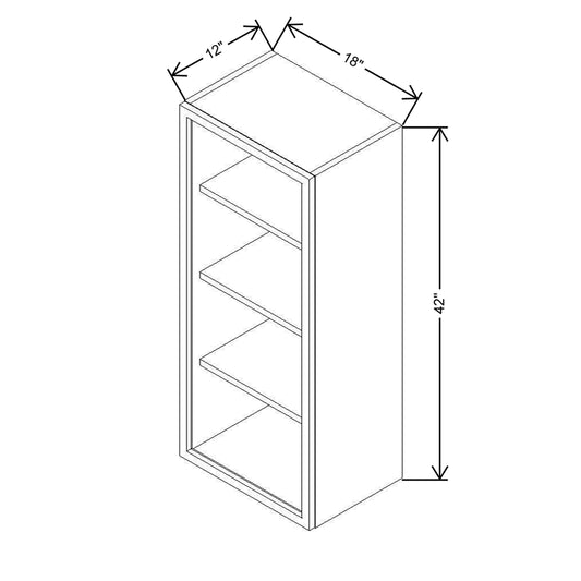 CNC Classic Milano Sunset 42 To 45" W X 30" H Double Door Blind Wall Cabinet