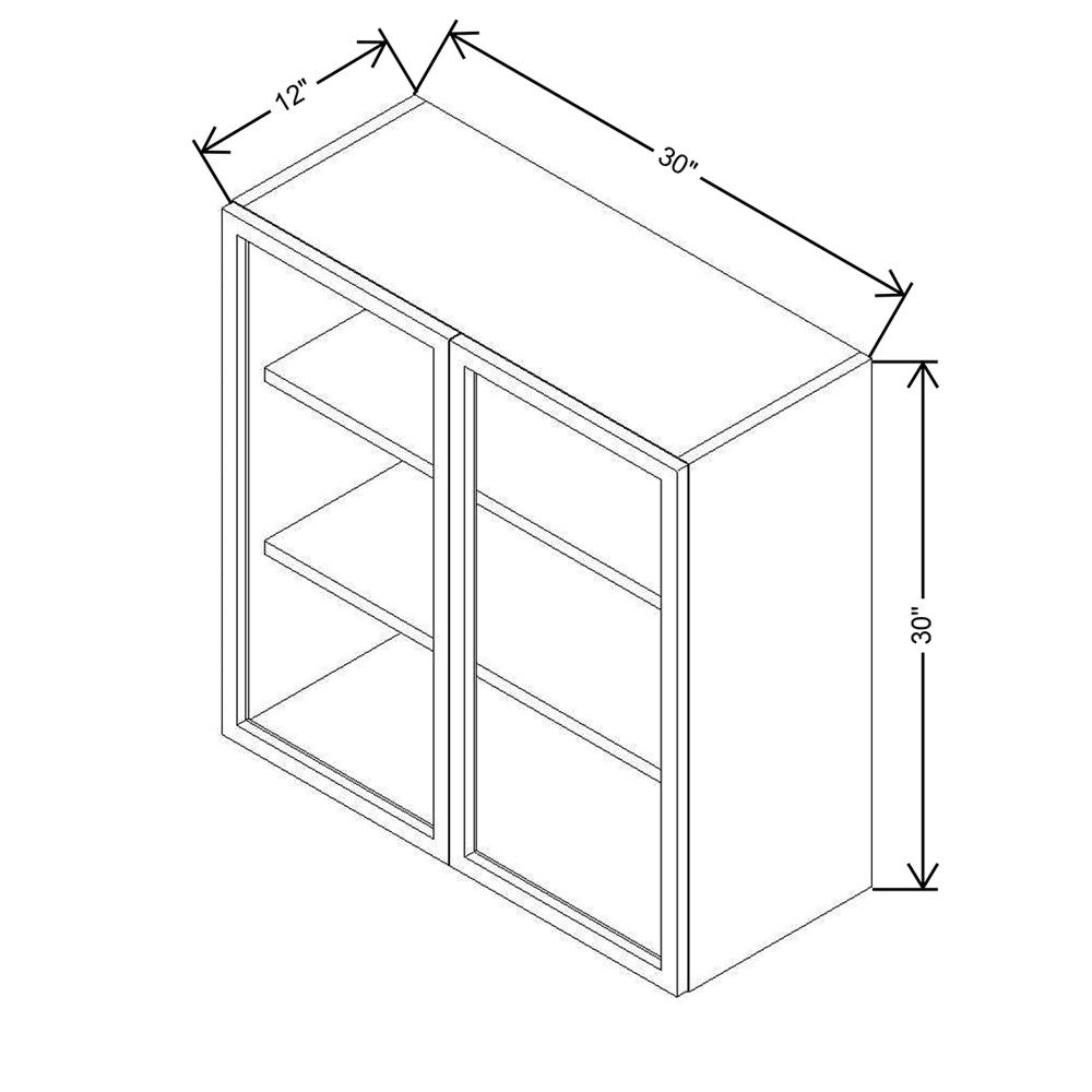 CNC Classic Milano Sunset 39" W X 12" H X 24" D Double Door Wall Cabinet