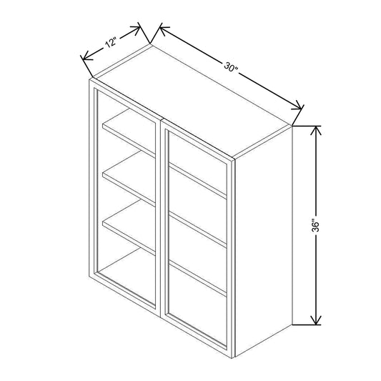 CNC Classic Milano Sunset 39" W X 24" H Double Door Wall Cabinet