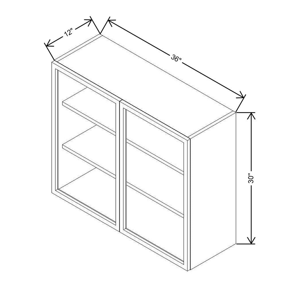 CNC Classic Milano Sunset 39" W X 15" H X 24" D Double Door Wall Cabinet