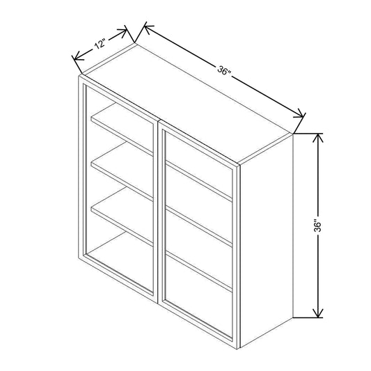CNC Classic Milano Sunset 39" W X 24" H X 24" D Double Door Wall Cabinet
