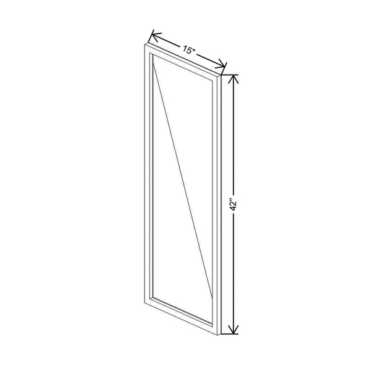CNC Classic Milano Sunset 36" W X 36" H Double Door Wall Cabinet