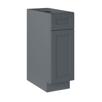 Base Kitchen Cabinet B12 Colonial Gray LessCare 12 in. width 34.5 in. height 24 in. depth