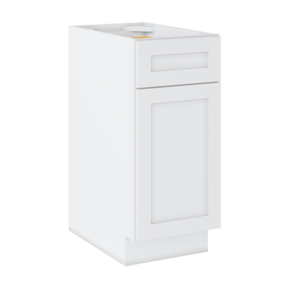 Base Kitchen Cabinet B15 Alpina White LessCare 15 in. width 34.5 in. height 24 in. depth