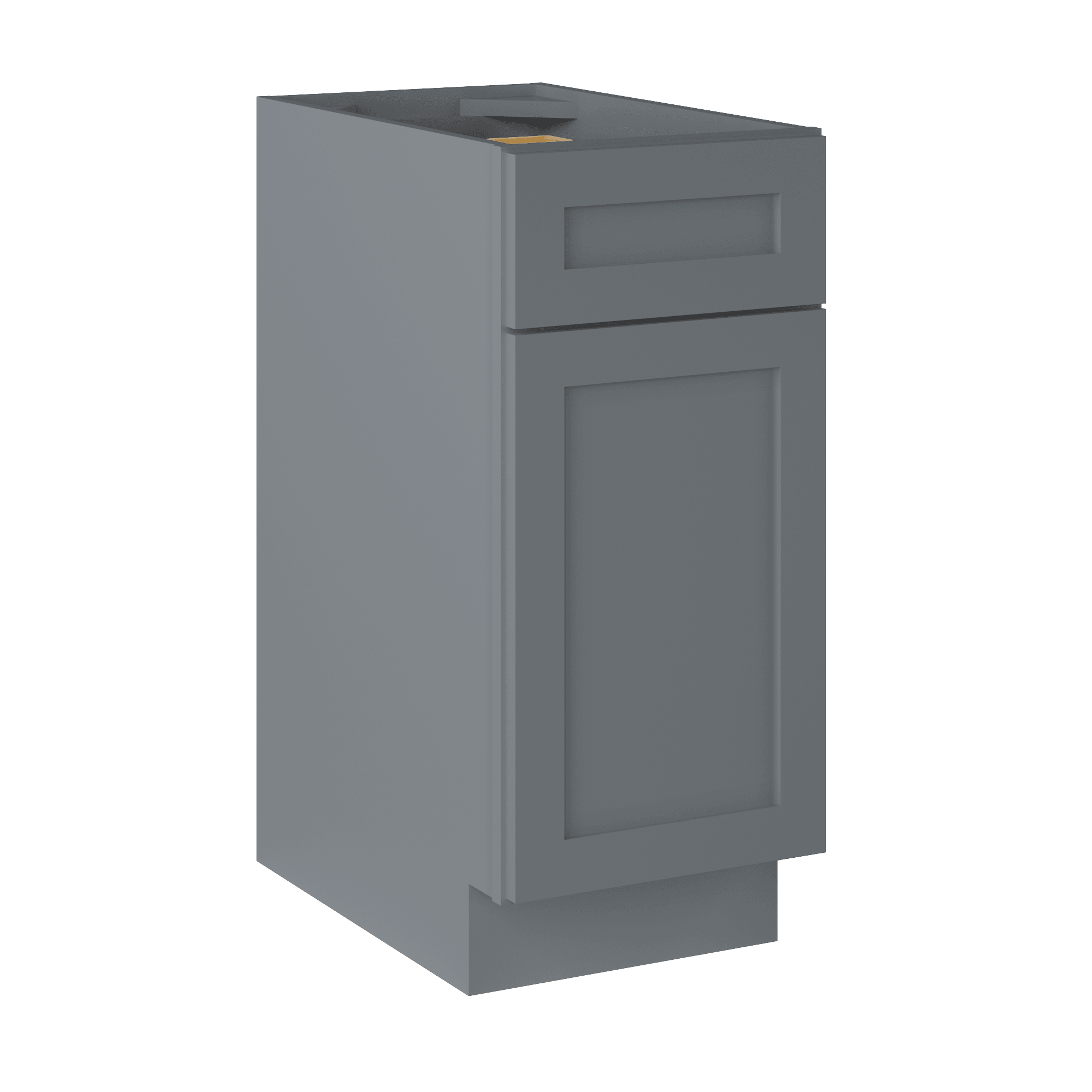 Base Kitchen Cabinet B15 Colonial Gray LessCare 15 in. width 34.5 in. height 24 in. depth