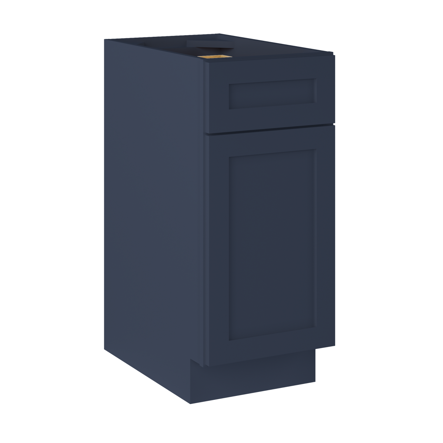 Base Kitchen Cabinet B15 Danbury Blue LessCare 15 in. width 34.5 in. height 24 in. depth