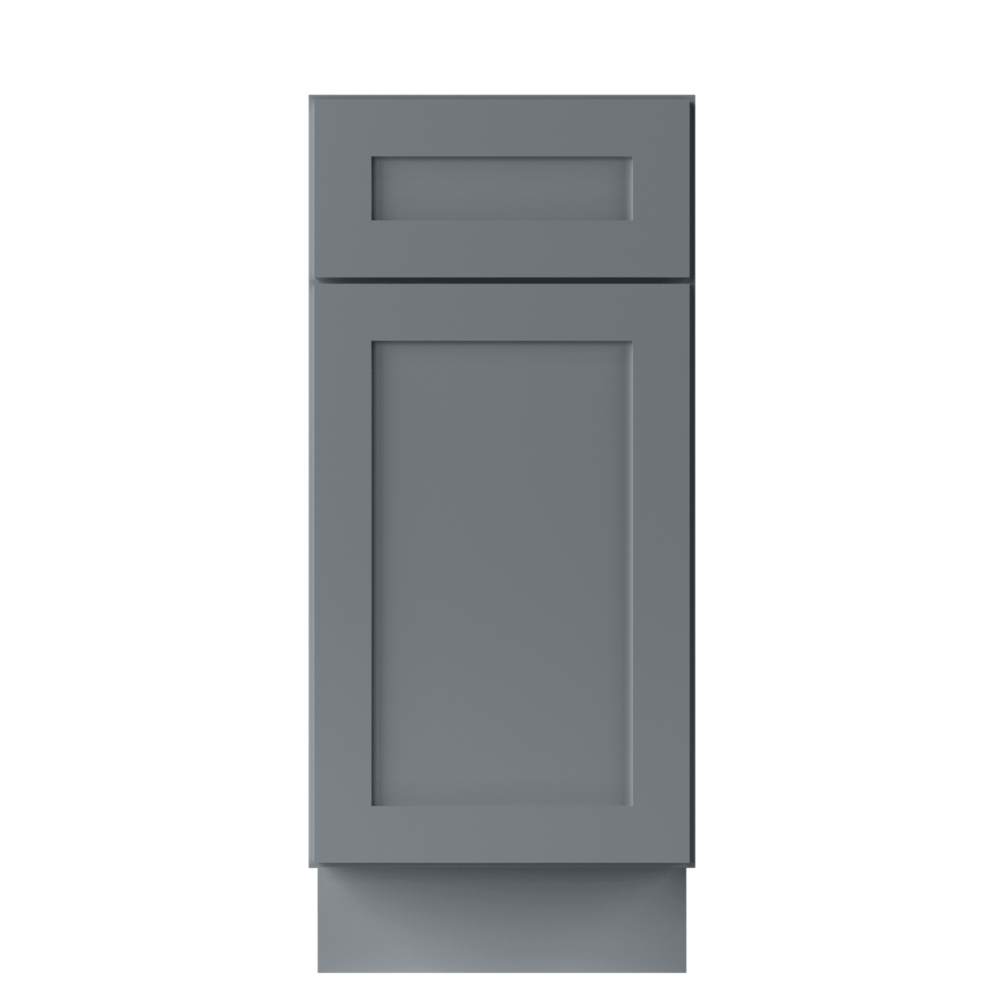 Base Kitchen Cabinet B15 Colonial Gray LessCare 15 in. width 34.5 in. height 24 in. depth