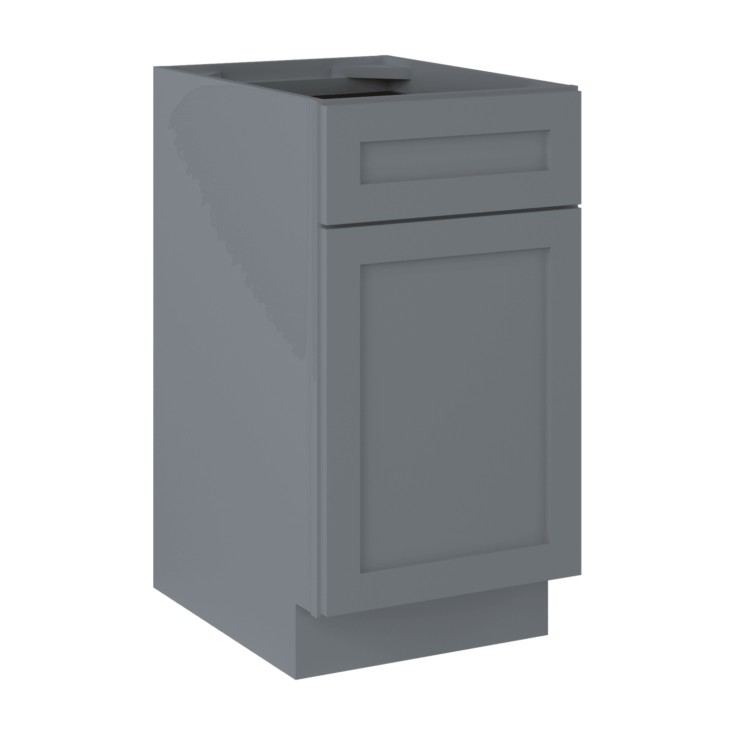 Base Kitchen Cabinet B18 Colonial Gray LessCare 18 in. width 34.5 in. height 24 in. depth