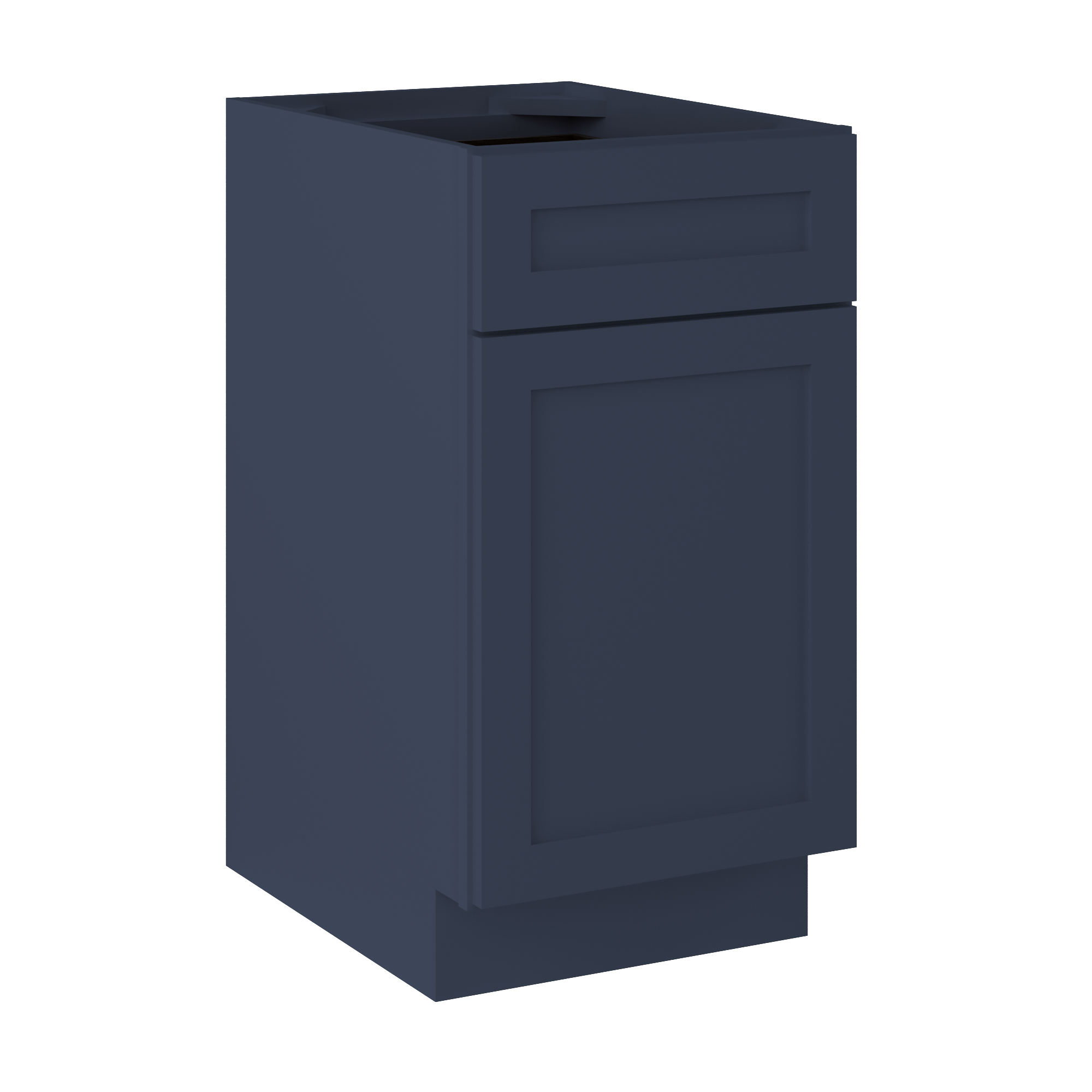 Base Kitchen Cabinet B18 Danbury Blue LessCare 18 in. width 34.5 in. height 24 in. depth