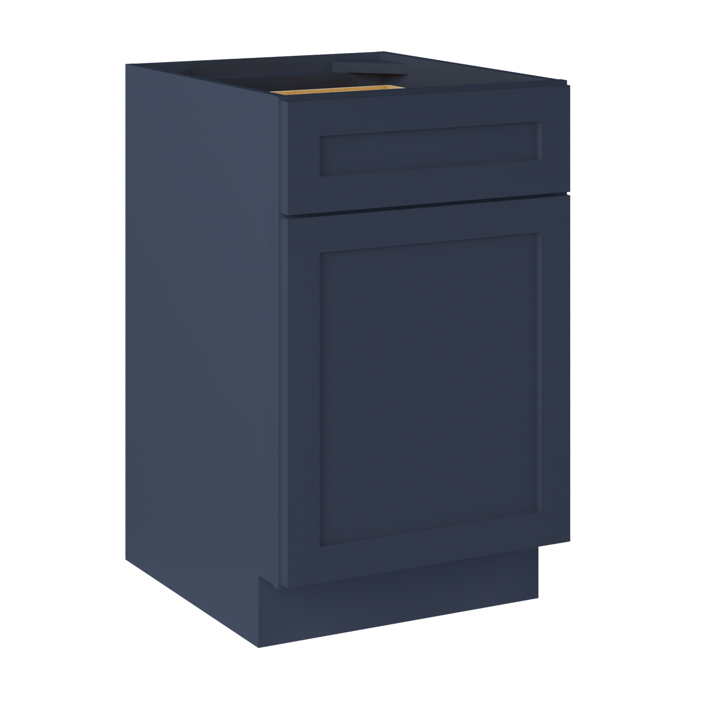 Base Kitchen Cabinet B21 Danbury Blue LessCare 21 in. width 34.5 in. height 24 in. depth