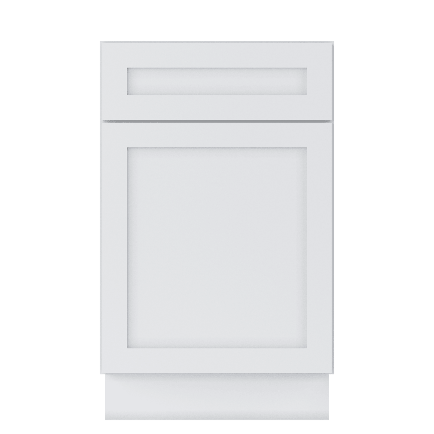 Base Kitchen Cabinet B21 Alpina White LessCare 21 in. width 34.5 in. height 24 in. depth