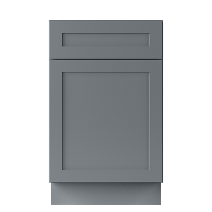 Base Kitchen Cabinet B21 Colonial Gray LessCare 21 in. width 34.5 in. height 24 in. depth