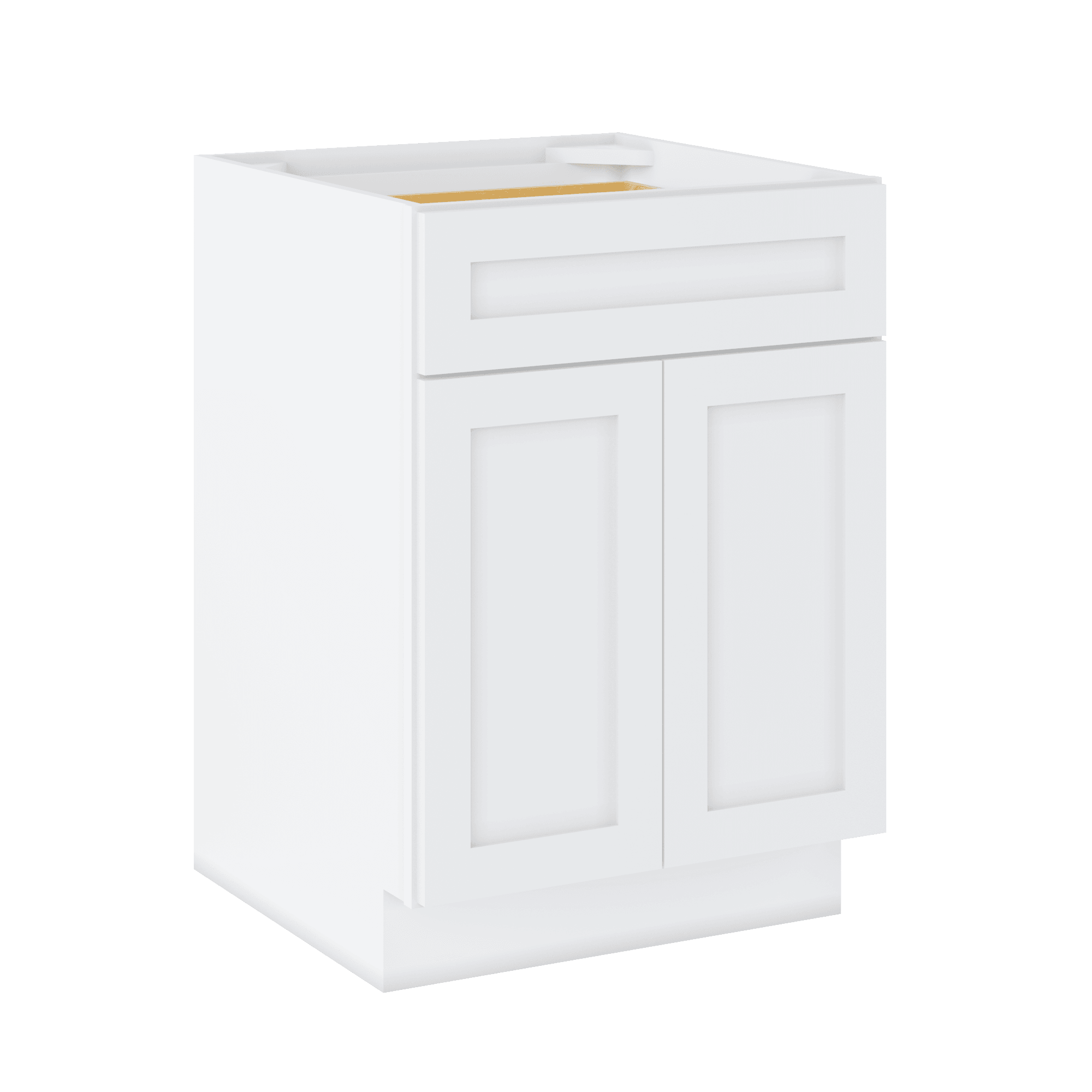 Base Kitchen Cabinet B24 Alpina White LessCare 24 in. width 34.5 in. height 24 in. depth