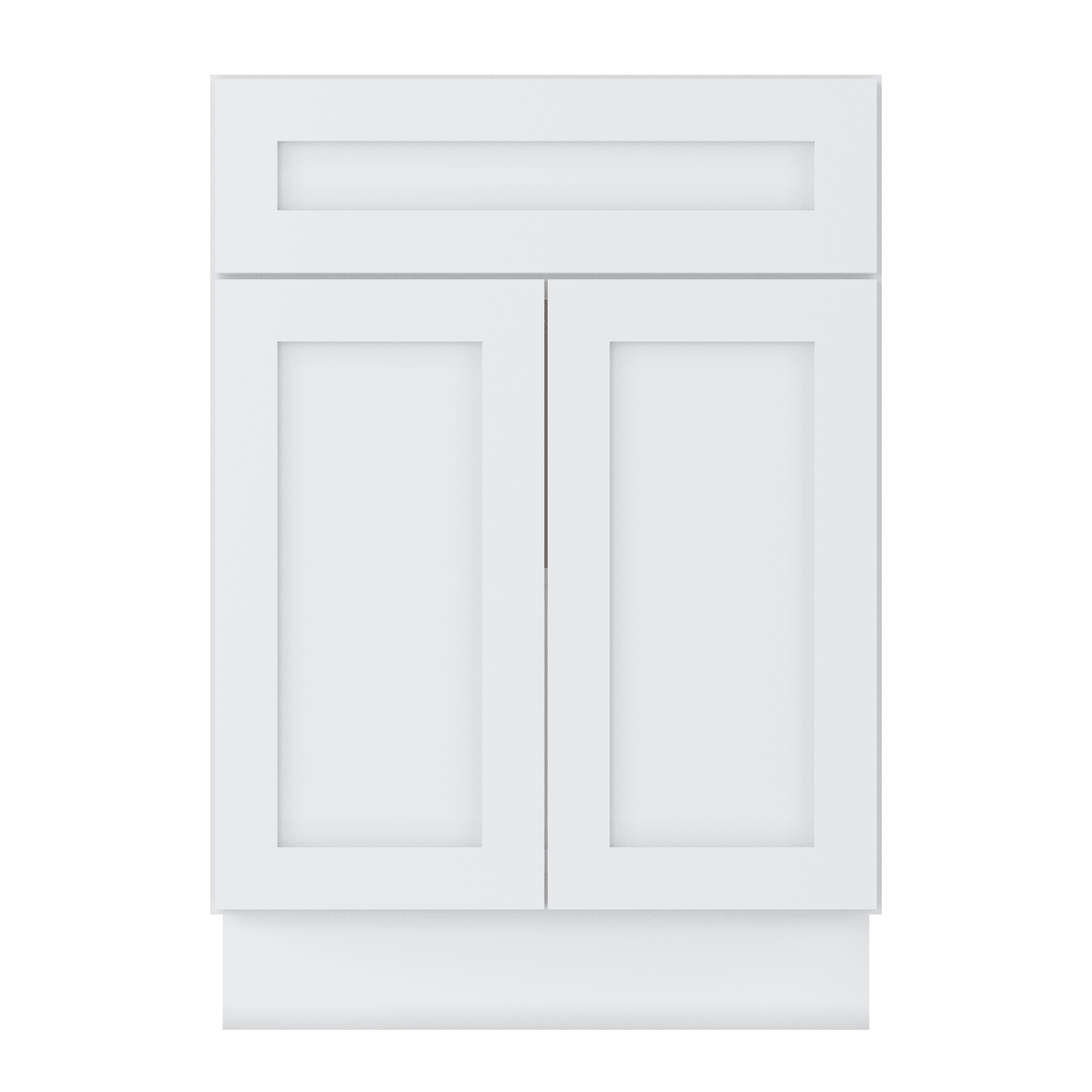 Base Kitchen Cabinet B24 Alpina White LessCare 24 in. width 34.5 in. height 24 in. depth