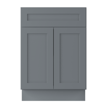 Base Kitchen Cabinet B24 Colonial Gray LessCare 24 in. width 34.5 in. height 24 in. depth