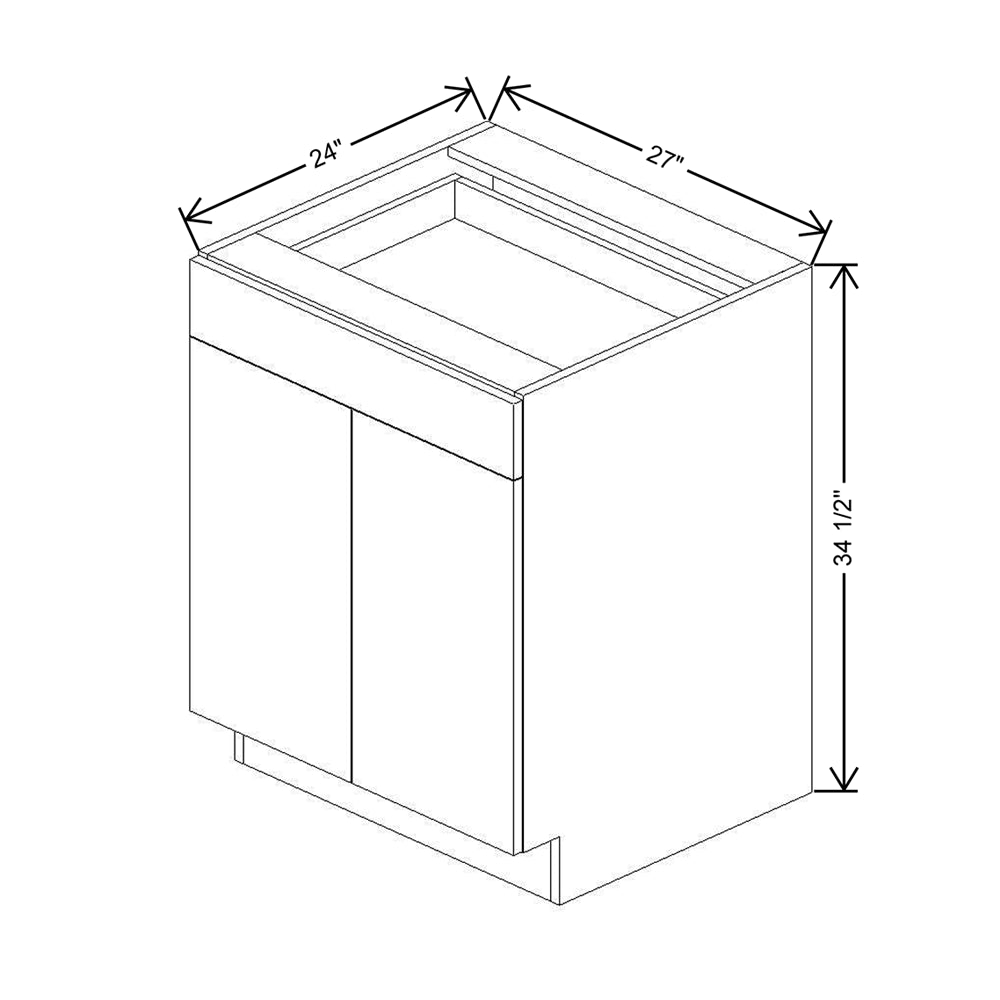 CNC Classic Milano Mirage 27" W 1 Drawer Double Door Base Cabinet