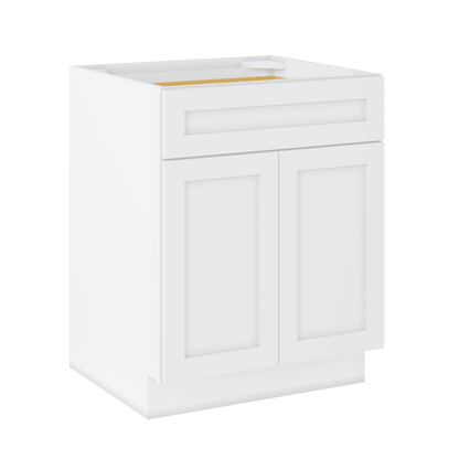 Base Kitchen Cabinet B27 Alpina White LessCare 27 in. width 34.5 in. height 24 in. depth