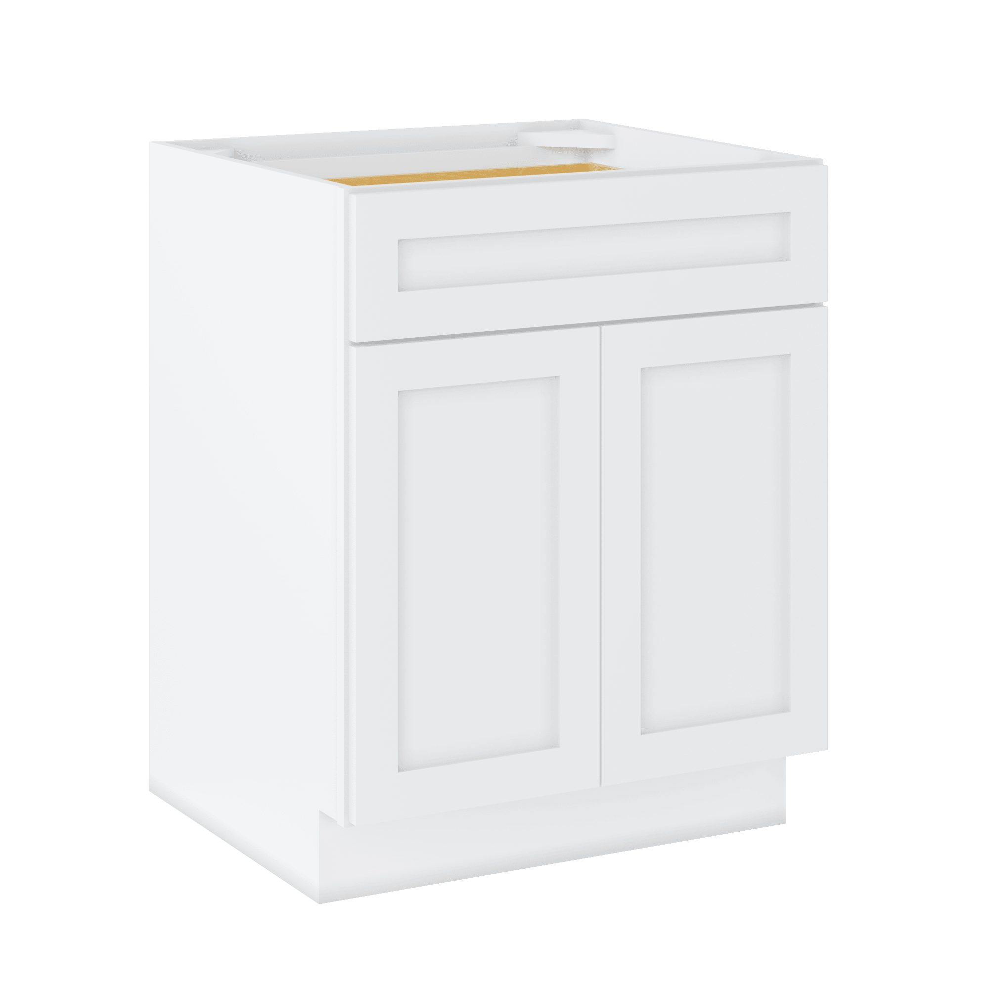 Base Kitchen Cabinet B27 Alpina White LessCare 27 in. width 34.5 in. height 24 in. depth