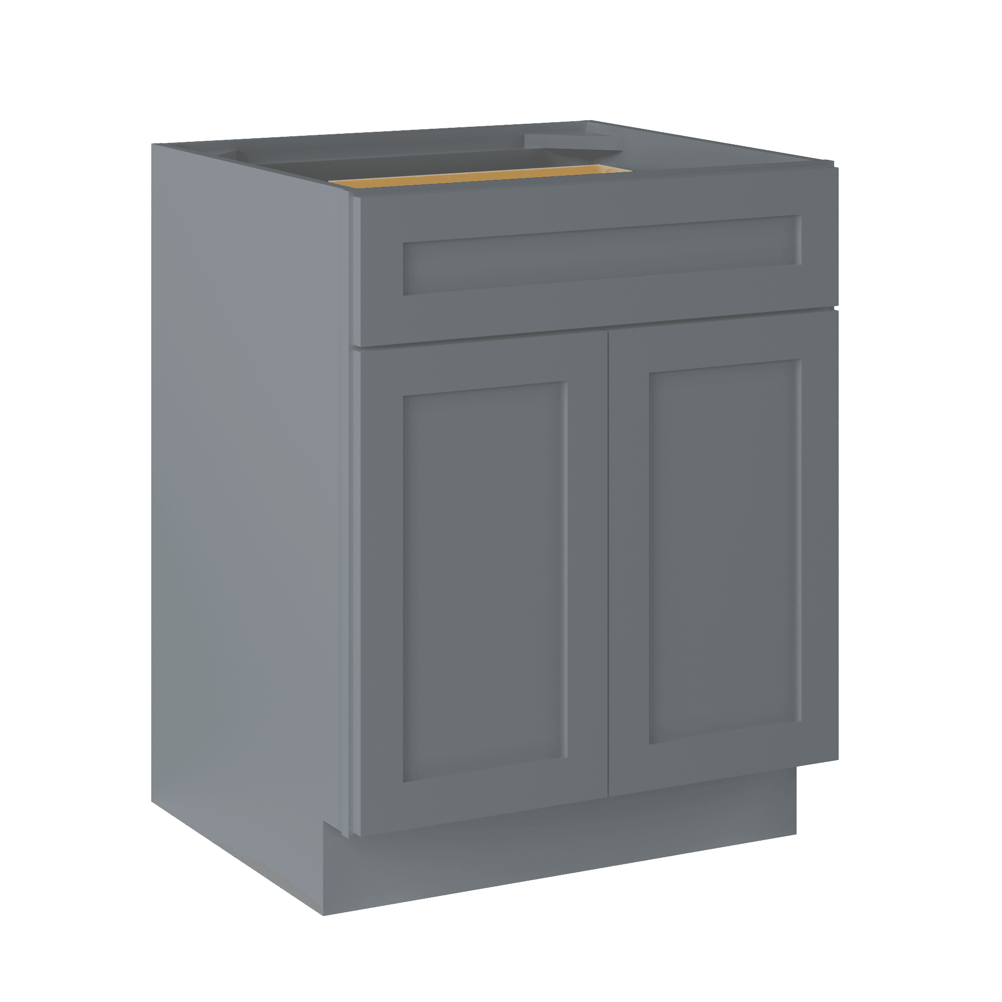 Base Kitchen Cabinet B27 Colonial Gray LessCare 27 in. width 34.5 in. height 24 in. depth