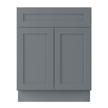 Base Kitchen Cabinet B27 Colonial Gray LessCare 27 in. width 34.5 in. height 24 in. depth