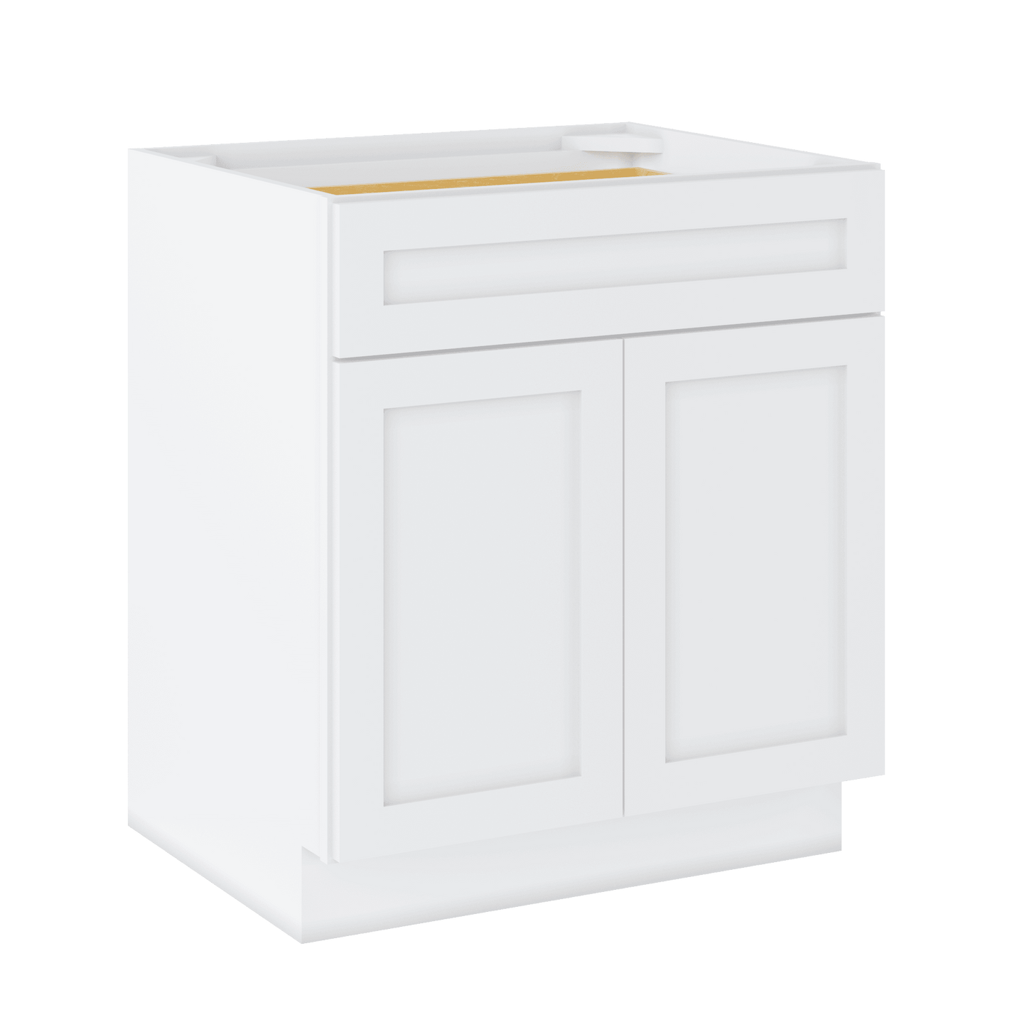 Base Kitchen Cabinet B30 Alpina White LessCare 30 in. width 34.5 in. height 24 in. depth