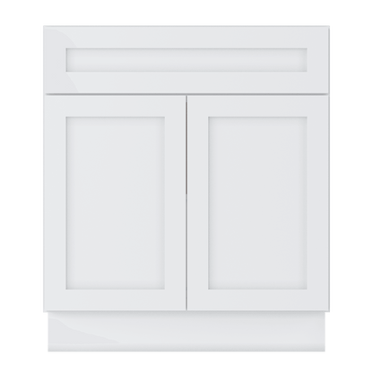 Base Kitchen Cabinet B30 Alpina White LessCare 30 in. width 34.5 in. height 24 in. depth