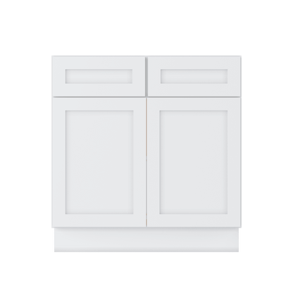 Base Kitchen Cabinet B33 Alpina White LessCare 33 in. width 34.5 in. height 24 in. depth