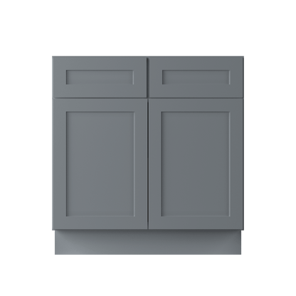 Base Kitchen Cabinet B33 Colonial Gray LessCare 33 in. width 34.5 in. height 24 in. depth