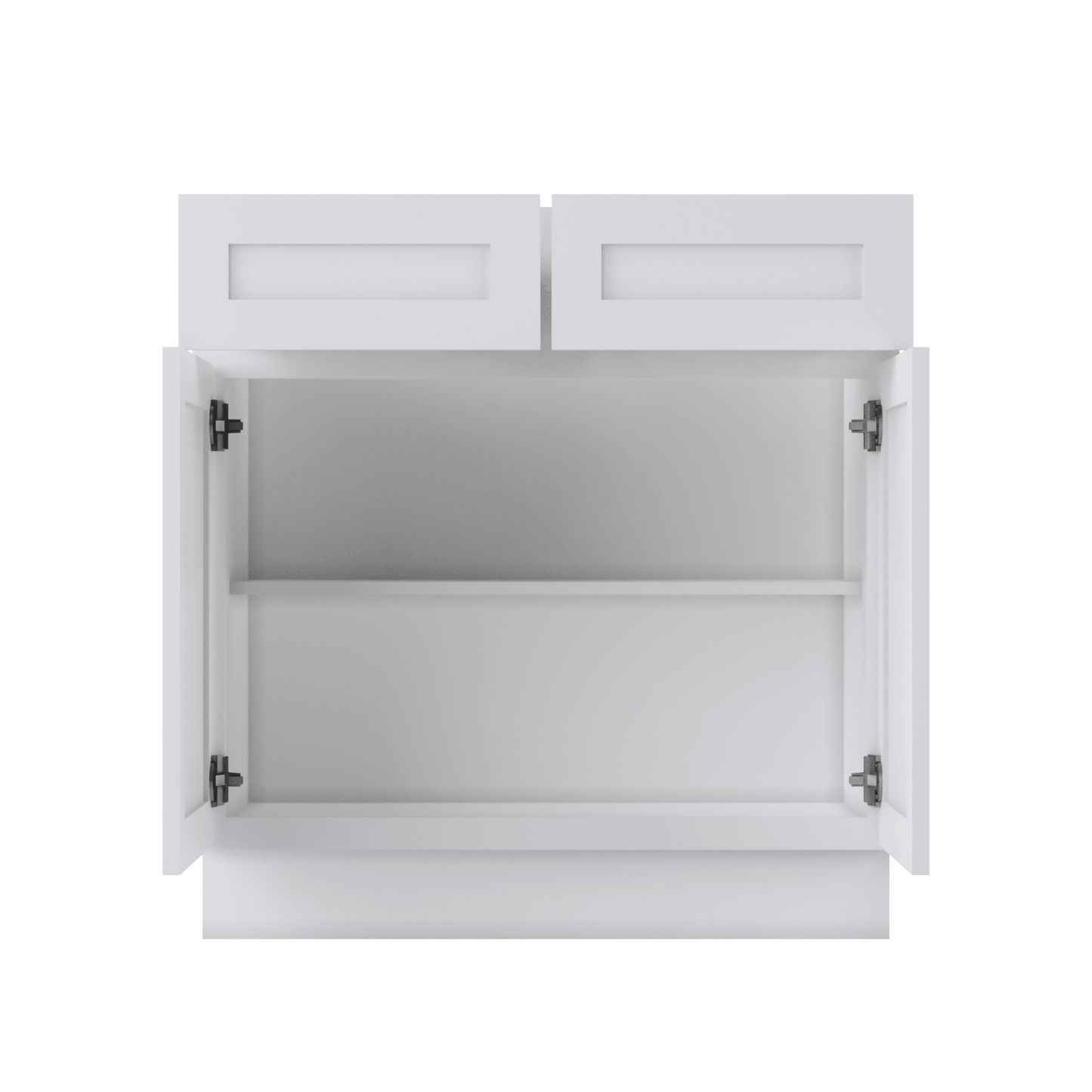 Base Kitchen Cabinet B33 Alpina White LessCare 33 in. width 34.5 in. height 24 in. depth