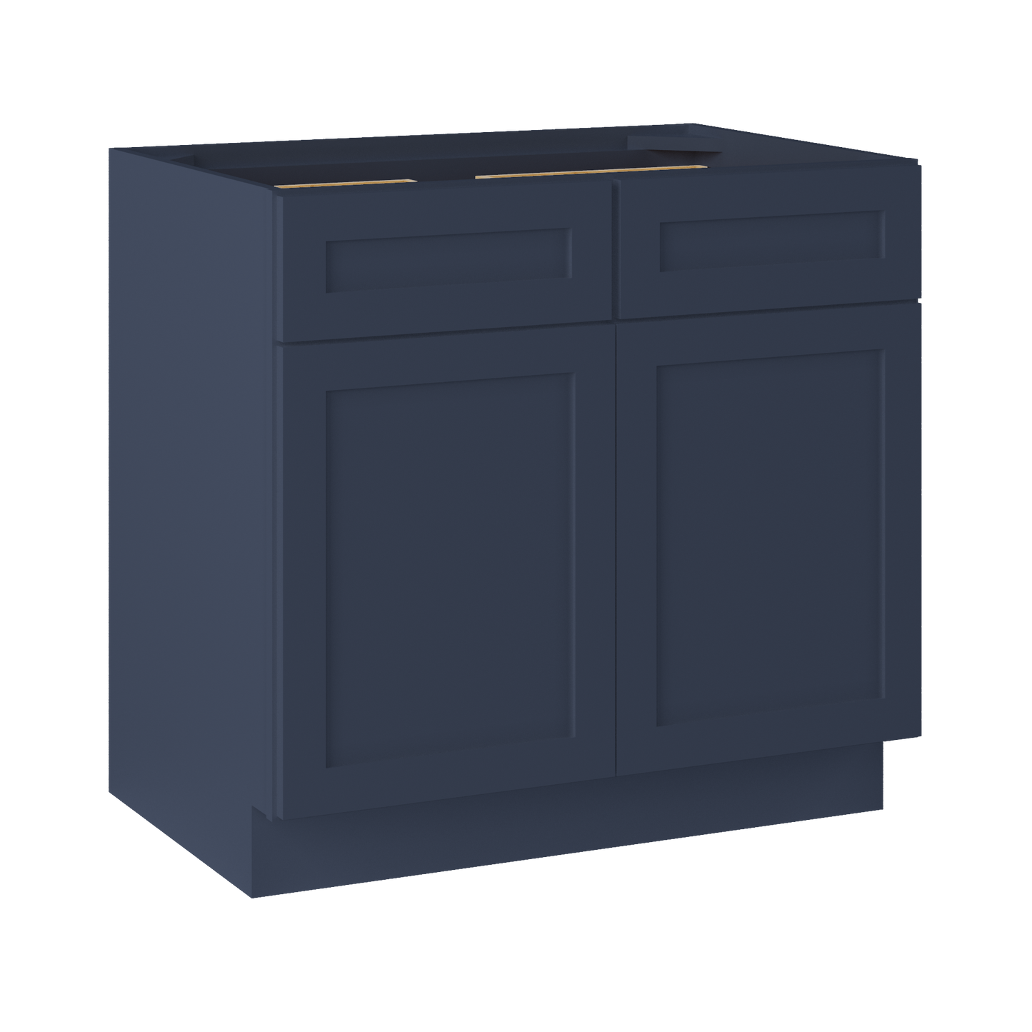 Base Kitchen Cabinet B36 Danbury Blue LessCare 36 in. width 34.5 in. height 24 in. depth