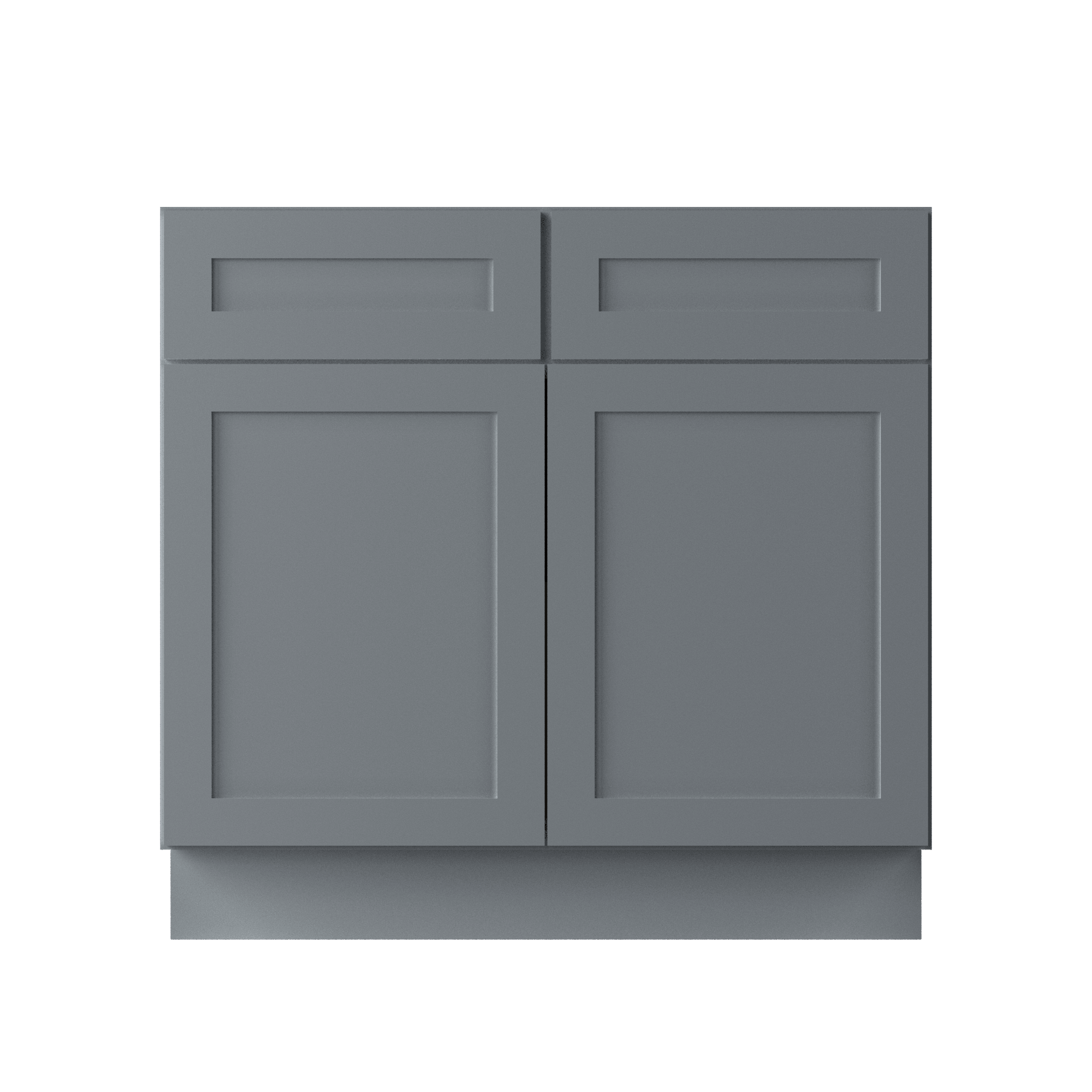 Base Kitchen Cabinet B36 Colonial Gray LessCare 36 in. width 34.5 in. height 24 in. depth