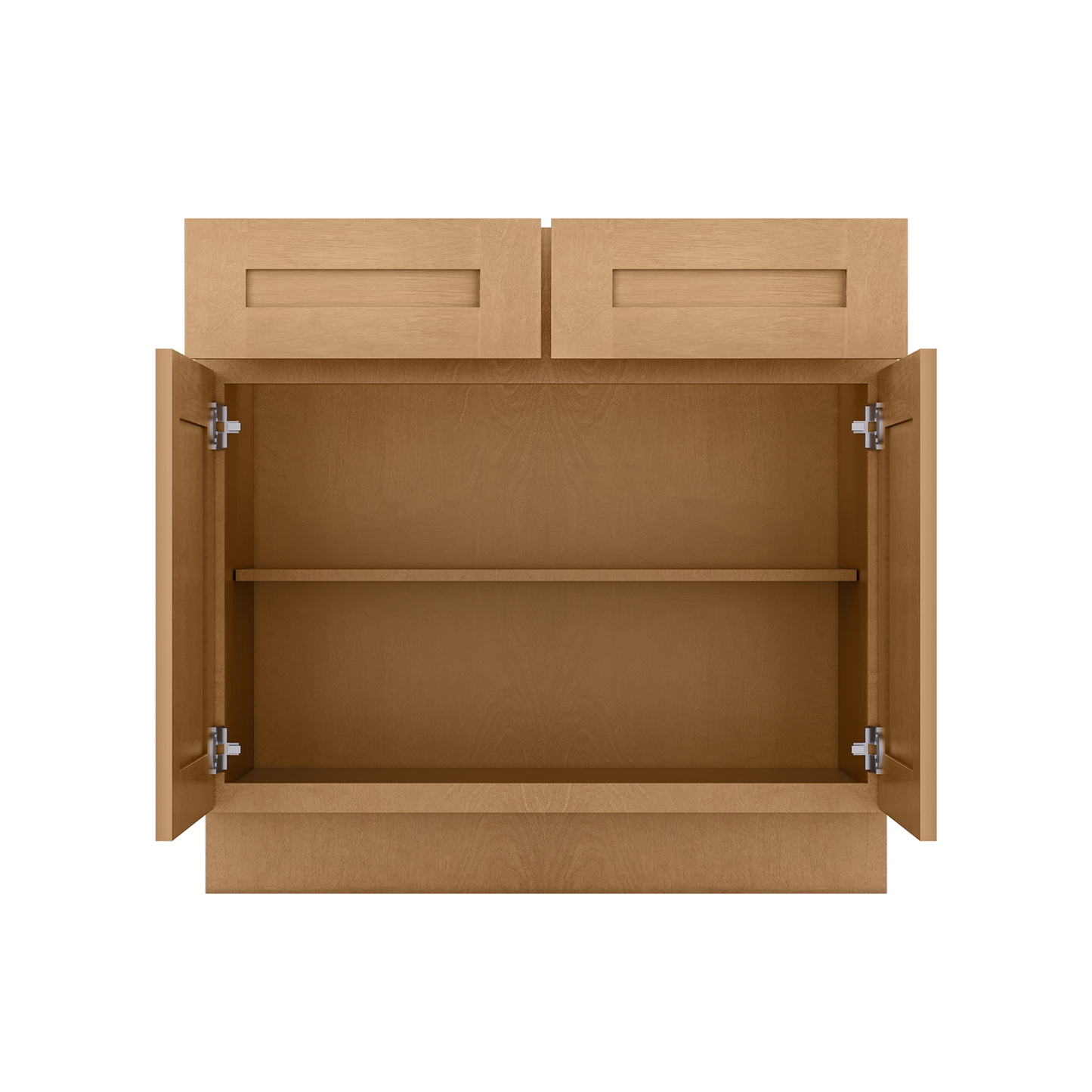 Base Kitchen Cabinet B36 Shaker Toffee LessCare 36 in. width 34.5 in. height 24 in. depth