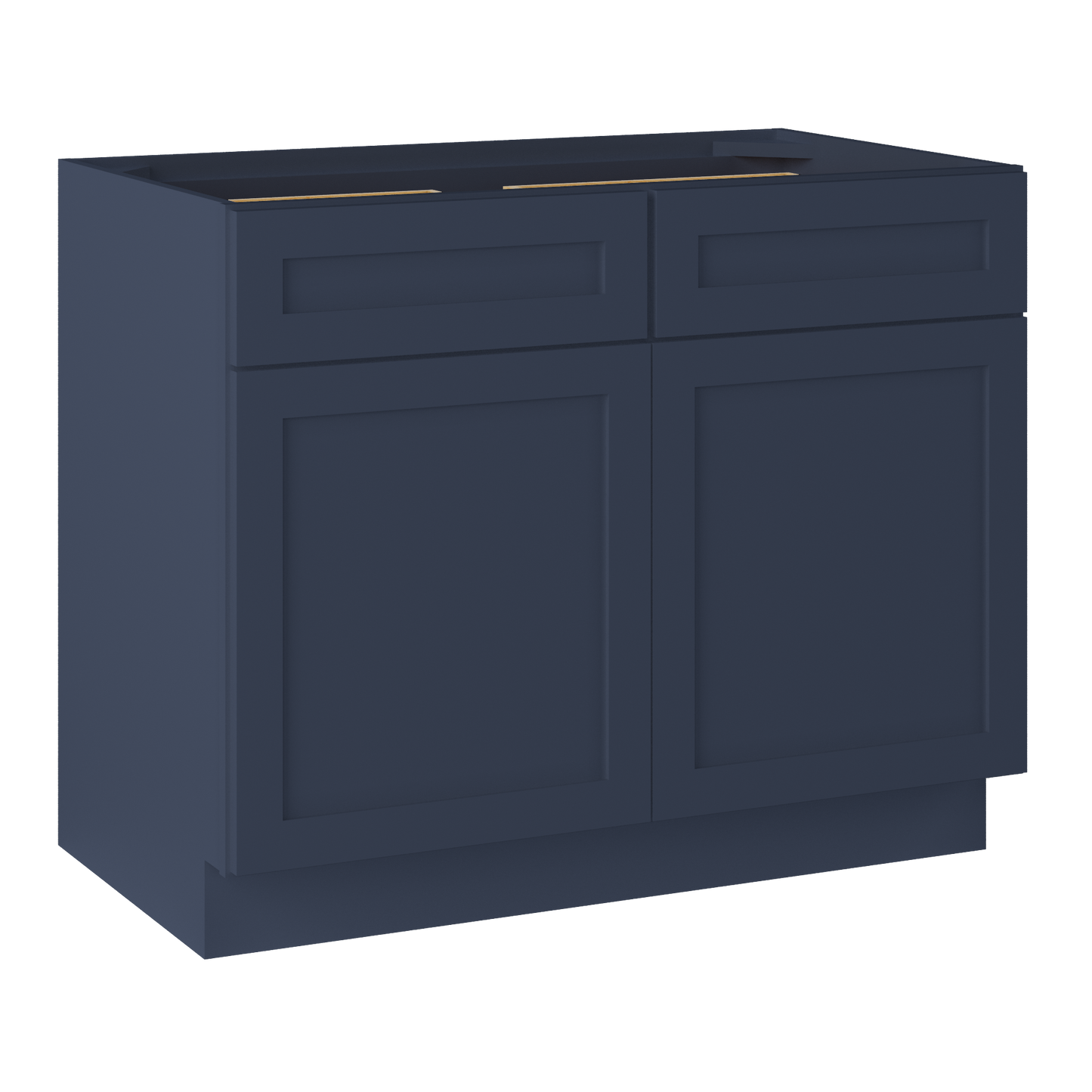 Base Kitchen Cabinet B42 Danbury Blue LessCare 42 in. width 34.5 in. height 24 in. depth