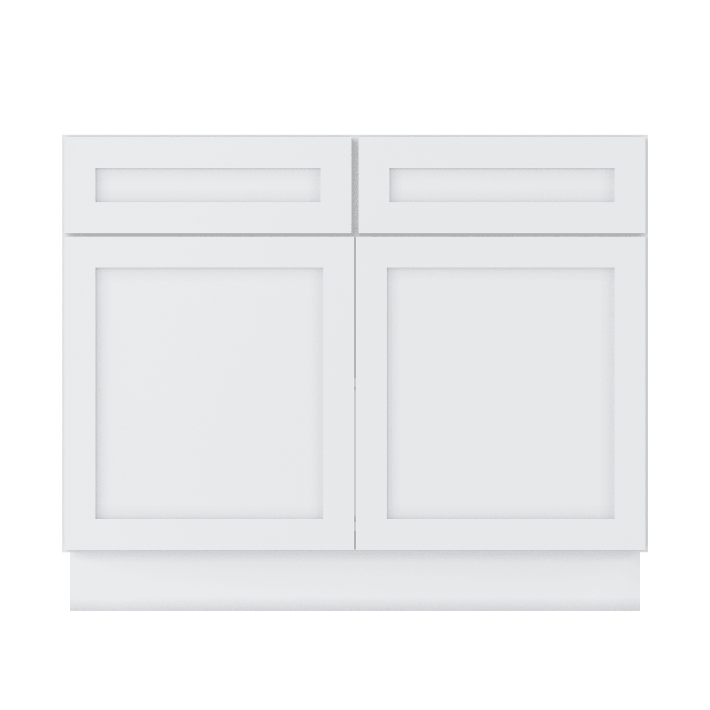 Base Kitchen Cabinet B42 Alpina White LessCare 42 in. width 34.5 in. height 24 in. depth