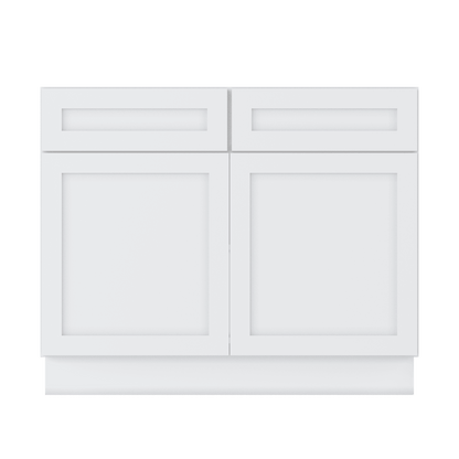 Base Kitchen Cabinet B42 Alpina White LessCare 42 in. width 34.5 in. height 24 in. depth