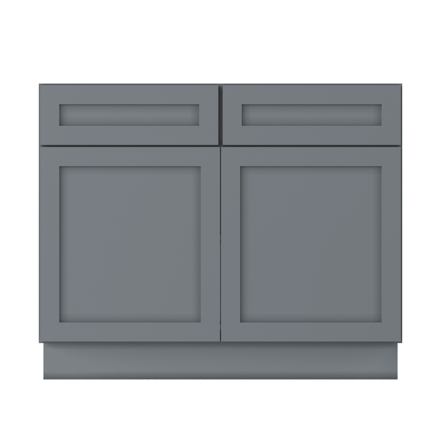 Base Kitchen Cabinet B42 Colonial Gray LessCare 42 in. width 34.5 in. height 24 in. depth