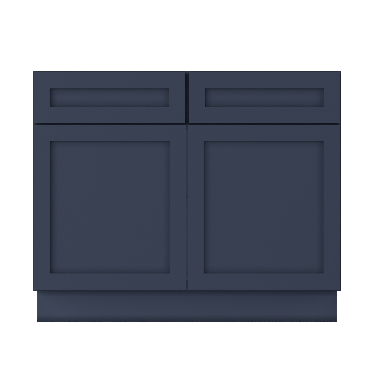 Base Kitchen Cabinet B42 Danbury Blue LessCare 42 in. width 34.5 in. height 24 in. depth